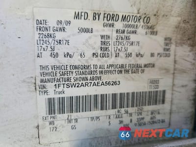 Zdjęcie 12 z 12 samochodu: 2010 FORD F250 SUPER DUTY VIN:1FTSW2AR7AEA56263 - miniatura