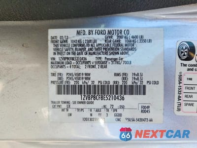 Zdjęcie 13 z 13 samochodu: 2014 FORD MUSTANG GT VIN:1ZVBP8CF8E5210436 - miniatura