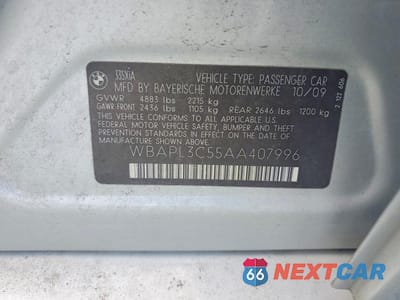 Zdjęcie 12 z 12 samochodu: 2010 BMW 335 XI VIN:WBAPL3C55AA407996 - miniatura