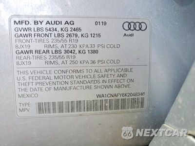 Zdjęcie 13 z 13 samochodu: 2019 AUDI Q5 PRESTIGE VIN:WA1CNAFY6K2048346 - miniatura