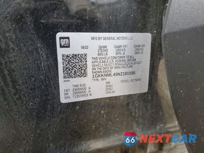 Zdjęcie 13 z 13 samochodu: 2022 GMC ACADIA SLT VIN:1GKKNML45NZ181555 - miniatura