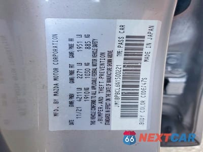 Zdjęcie 12 z 12 samochodu: 2022 MAZDA 3 PREFERRED VIN:JM1BPBCL6N1500221 - miniatura
