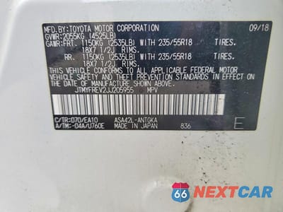 Zdjęcie 14 z 14 samochodu: 2018 TOYOTA RAV4 LIMITED VIN:JTMYFREV2JJ205955 - miniatura