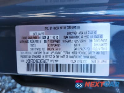 Zdjęcie 14 z 14 samochodu: 2025 MAZDA CX-5 PREFERRED VIN:JM3KFBCM9S0678807 - miniatura
