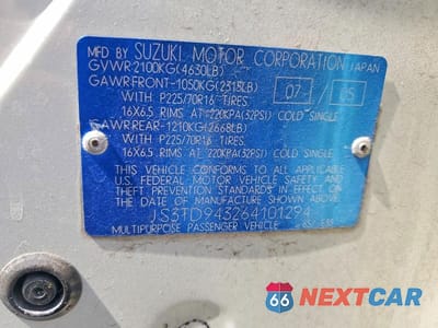 Zdjęcie 12 z 12 samochodu: 2006 SUZUKI GRAND VITARA PREMIUM VIN:JS3TD943264101294 - miniatura