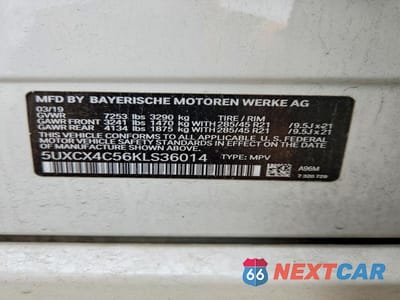 Zdjęcie 13 z 13 samochodu: 2019 BMW X7 XDRIVE50I VIN:5UXCX4C56KLS36014 - miniatura