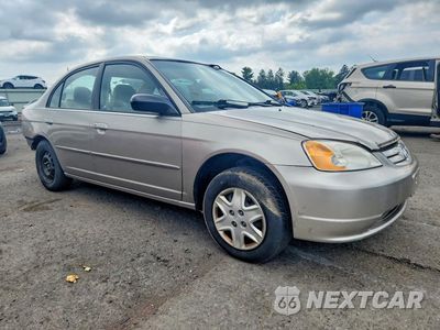 Czwarte zdjęcie samochodu z boku: 2003 HONDA CIVIC LX VIN:2HGES16533H529470 - miniatura
