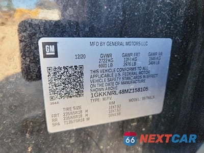 Zdjęcie 13 z 13 samochodu: 2021 GMC ACADIA SLE VIN:1GKKNRL48MZ158105 - miniatura