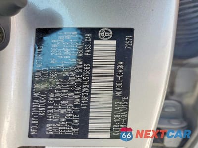 Zdjęcie 12 z 12 samochodu: 2004 TOYOTA CAMRY XLE V6 VIN:4T1BF32K94U575666 - miniatura