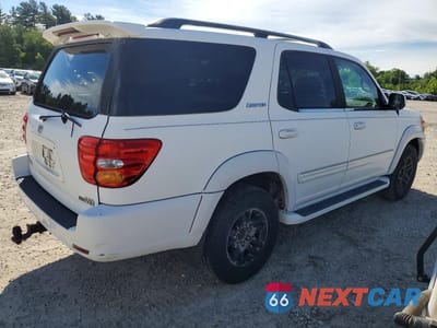 Trzecie zdjęcie samochodu z tyłu: 2003 TOYOTA SEQUOIA LIMITED VIN:5TDZT38A43S182834 - miniatura