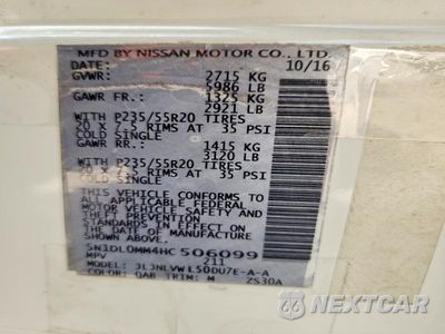 Zdjęcie 13 z 13 samochodu: 2017 INFINITI QX60 BASE VIN:5N1DL0MM4HC506099 - miniatura