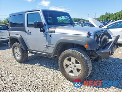 Czwarte zdjęcie samochodu z boku: 2015 JEEP WRANGLER SPORT VIN:1C4AJWAG6FL608418 - miniatura