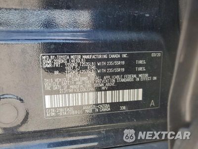 Zdjęcie 13 z 13 samochodu: 2020 TOYOTA RAV4 LIMITED VIN:2T3Y1RFV3LC063344 - miniatura