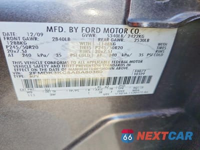 Zdjęcie 14 z 14 samochodu: 2010 FORD EDGE LIMITED VIN:2FMDK3KC5ABA80380 - miniatura