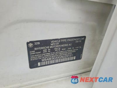 Zdjęcie 12 z 12 samochodu: 2016 BMW 328 I SULEV VIN:WBA8E9G5XGNU29151 - miniatura