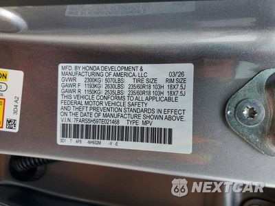 Zdjęcie 13 z 13 samochodu: 2026 HONDA CR-V SPORT VIN:7FARS5H59TE021468 - miniatura