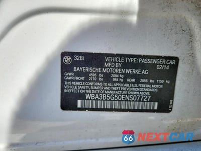 Zdjęcie 12 z 12 samochodu: 2014 BMW 328 XI SULEV VIN:WBA3B5G50ENS07727 - miniatura