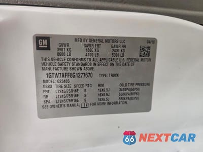 Zdjęcie 14 z 14 samochodu: 2016 GMC SAVANA G2500 VIN:1GTW7AFF8G1277670 - miniatura