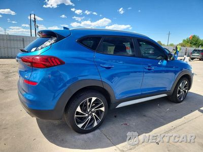 Trzecie zdjęcie samochodu z tyłu: 2019 HYUNDAI TUCSON SPORT VIN:KM8J3CAL1KU031111 - miniatura