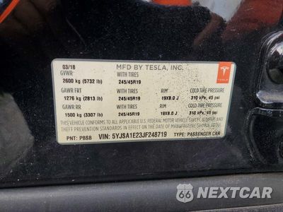 Zdjęcie 12 z 12 samochodu: 2018 TESLA MODEL S VIN:5YJSA1E23JF248719 - miniatura