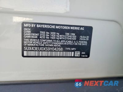 Zdjęcie 13 z 13 samochodu: 2025 BMW X5 XDRIVE50E VIN:5UX43EU0XS9Y04268 - miniatura