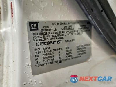 Zdjęcie 13 z 13 samochodu: 2009 BUICK ENCLAVE CXL VIN:5GAER23D29J119327 - miniatura