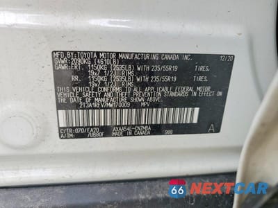 Zdjęcie 13 z 13 samochodu: 2021 TOYOTA RAV4 XLE PREMIUM VIN:2T3A1RFV7MW170009 - miniatura