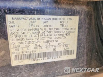 Zdjęcie 12 z 12 samochodu: 2008 NISSAN ALTIMA 3.5 SE VIN:1N4BL21E58C155794 - miniatura