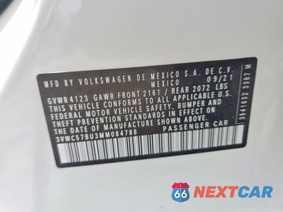 Zdjęcie 12 z 12 samochodu: 2021 VOLKSWAGEN JETTA S VIN:3VWC57BU3MM084788 - miniatura