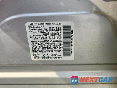 Zdjęcie 13 z 13 samochodu: 2008 NISSAN ROGUE S VIN:JN8AS58V68W120264 - miniatura