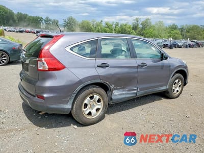 Trzecie zdjęcie samochodu z tyłu: 2015 HONDA CR-V LX VIN:5J6RM4H39FL015003 - miniatura