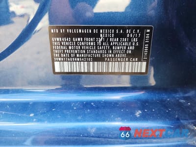 Zdjęcie 14 z 14 samochodu: 2017 VOLKSWAGEN GOLF ALLTRACK S VIN:3VWH17AU9HM542102 - miniatura