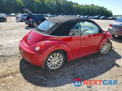 Trzecie zdjęcie samochodu z tyłu: 2008 VOLKSWAGEN NEW BEETLE CONVERTIBLE SE VIN:3VWRF31Y48M410057 - miniatura