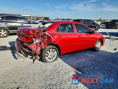 Trzecie zdjęcie samochodu z tyłu: 2009 TOYOTA COROLLA VIN:1NXBU40E99Z162906 - miniatura