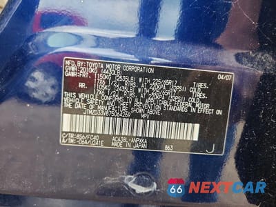 Zdjęcie 12 z 12 samochodu: 2007 TOYOTA RAV4 BASE VIN:JTMZD33V875064269 - miniatura