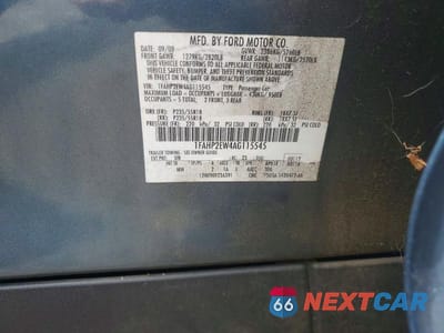 Zdjęcie 12 z 12 samochodu: 2010 FORD TAURUS SEL VIN:1FAHP2EW4AG115545 - miniatura