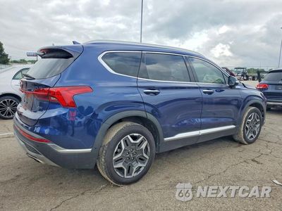 Trzecie zdjęcie samochodu z tyłu: 2021 HYUNDAI SANTA FE LIMITED VIN:5NMS44AL2MH320746 - miniatura