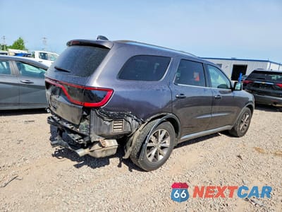 Trzecie zdjęcie samochodu z tyłu: 2016 DODGE DURANGO LIMITED VIN:1C4RDHDG6GC373974 - miniatura
