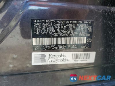 Zdjęcie 12 z 12 samochodu: 2011 LEXUS ES 350 VIN:JTHBK1EG8B2418195 - miniatura