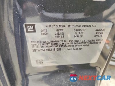 Zdjęcie 12 z 12 samochodu: 2010 CHEVROLET IMPALA VIN:2G1WB5EK0A1131987 - miniatura