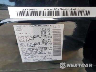 Zdjęcie 12 z 12 samochodu: 2015 INFINITI QX60 BASE VIN:5N1AL0MM9FC525747 - miniatura