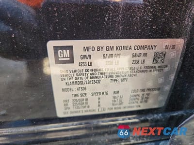 Zdjęcie 13 z 13 samochodu: 2020 BUICK ENCORE GX SELECT VIN:KL4MMDSL7LB123432 - miniatura