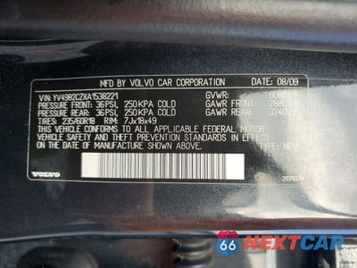 Zdjęcie 13 z 13 samochodu: 2010 VOLVO XC90 3.2 VIN:YV4982CZXA1538221 - miniatura