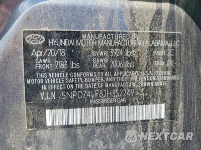 Zdjęcie 13 z 13 samochodu: 2018 HYUNDAI ELANTRA SE VIN:5NPD74LF8JH352249 - miniatura