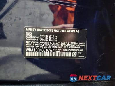 Zdjęcie 12 z 12 samochodu: 2026 BMW 550 XE VIN:WBA13FK00TCW71521 - miniatura