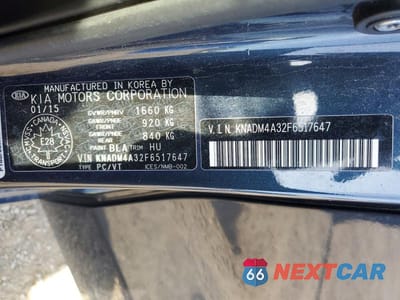 Zdjęcie 12 z 12 samochodu: 2015 KIA RIO LX VIN:KNADM4A32F6517647 - miniatura