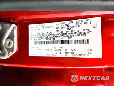 Zdjęcie 12 z 12 samochodu: 2013 FORD ESCAPE SE VIN:1FMCU0GX1DUB79034 - miniatura