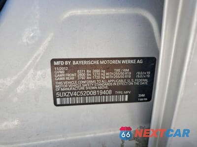 Zdjęcie 13 z 13 samochodu: 2013 BMW X5 XDRIVE35I VIN:5UXZV4C52D0B19408 - miniatura