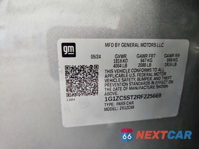 Zdjęcie 12 z 12 samochodu: 2024 CHEVROLET MALIBU LS VIN:1G1ZC5ST2RF225669 - miniatura
