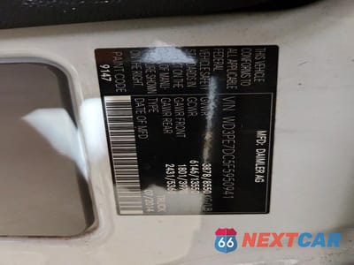 Zdjęcie 14 z 14 samochodu: 2015 MERCEDES-BENZ SPRINTER 2500 VIN:WD3PE7DC5F5950941 - miniatura